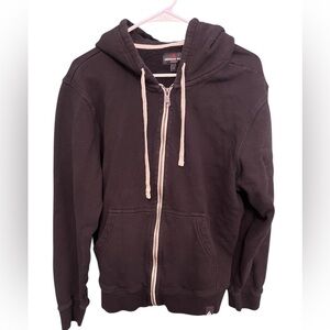 American Giant Rare Classic Full-Zip Hoodie Black Large USA-Made